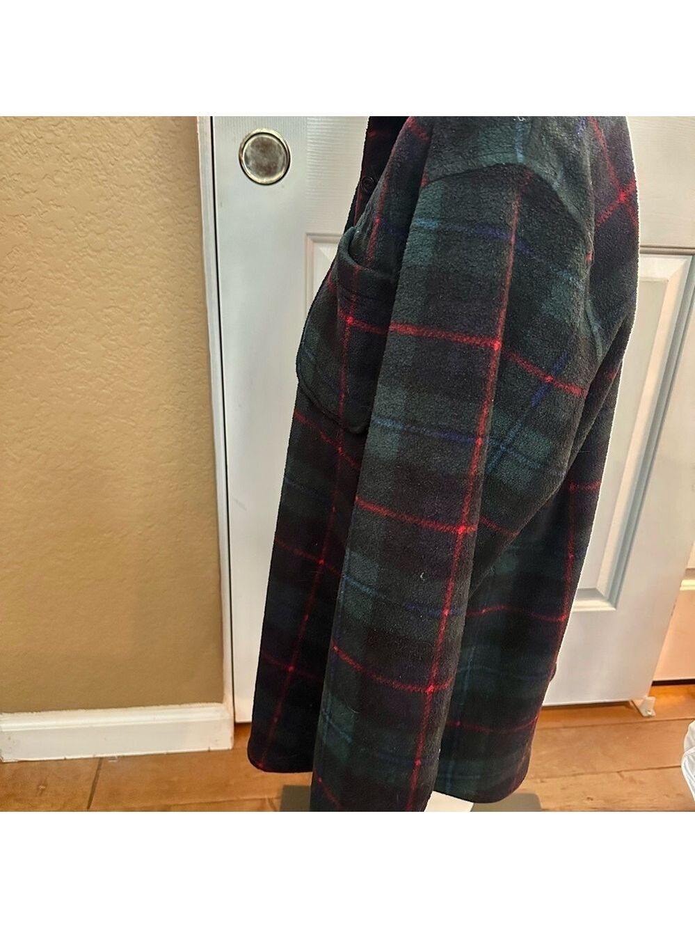 Ralph Lauren Black and Red Plaid Shirt Jacket - Picture 2 of 5